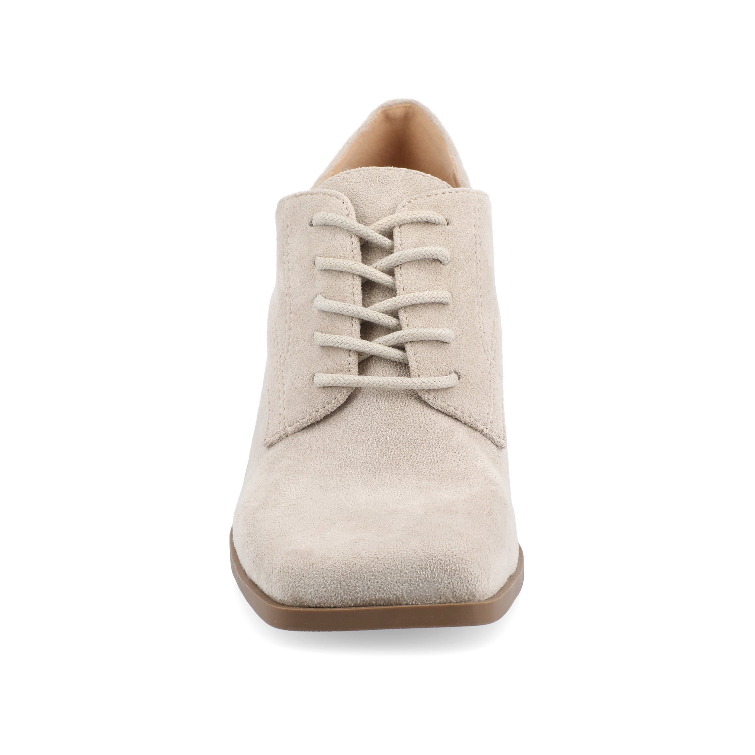 Journee Womens Sylvan Lace Up Square Toe Pumps