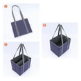 thumbnail image 3 of Unique Bargains Fabric Storage Bin for Shelves Closet Blue 13*9.8*11, 3 of 6