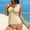 SwimwearA750-Beige, variant on LEKWK Tankini Swimsuits for Women Two Piece Ruffle Strap Ruched Top Tummy Control Bathing Suits Modest High Waisted Summer Swimming Outfits