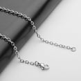 thumbnail image 4 of Metal Link Cable Chain with Lobster Clasps Rings for Men Women Jewelry Chain DIY Making - Black, 4 of 7