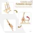 thumbnail image 3 of Desktop Art Easel Foldable Tabletop Easel Stand Height and Angle Adjustable Wooden Small Easel Portable Mini Desktop Easel for Studio Classroom Outdoor Sketching, 3 of 8