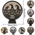 thumbnail image 3 of WHEANG Halloween Decorations Indoor Glass Globe 6.3" Battery Operated LED Lights With Bat Pattern Black Halloween Decor For Table Home, 3 of 5