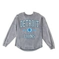 thumbnail image 6 of Women's Gameday Couture Gray Detroit Lions Oversized Final Score Snow Wash Long Sleeve T-Shirt, 6 of 6