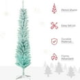 thumbnail image 4 of HOMCOM Slim Artificial Christmas Tree, Pencil Xmas Tree, Gradient Blue, 4 of 10