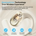 thumbnail image 6 of Open Ear Earbuds, Bluetooth 5.4 Wireless Earbuds with Earhooks, 70Hrs Playtime Bluetooth Earphones with LED Display Charging Case, Hifi Stereo Over Earbuds IP7 Waterproof for Sports, Running, Workout, 6 of 10