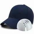 thumbnail image 2 of Pnellth PE Liner Anti-collision Extended Brim Sunscreen Baseball Hat Women Men Insert Bump Hard Helmet Hat Fashion Accessories, 2 of 6
