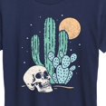 thumbnail image 3 of Instant Message - Cactus Skull - Women's Short Sleeve Graphic T-Shirt, 3 of 6