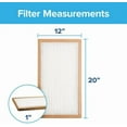 thumbnail image 2 of Filtrete 12x20x1 Air Filter, 3M MERV 5 HVAC AC Furnace Filter Replacement, 6-Pack (Actual Size 11.81x19.81x0.88 in), 2 of 7