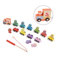 thumbnail image 4 of Kids Fishing Blocks  Set, Different Colors Wood Fish Number Blocks  Toy Magnetism  For Home Play, 4 of 8