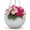 White, variant on Headwind New Castle Planter – ”8 Grey Lightweight Durable Woven‑Style Round Tapered Pot with Drainage Plug for Indoor Plants & Outdoor Use by Robert Allen
