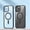 Black, variant on Magnetic Case for iPhone 13 Pro Max, Compatible with MagSafe, Yellowing-Resistant Slim Shockproof Drop Protection Anti-Scratch Clear Hard PC Back Cover Case for iPhone 13 Pro Max 6.7", White