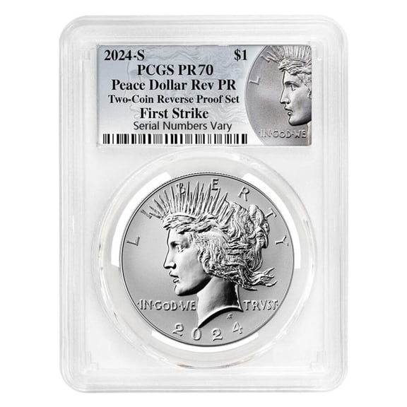 2024-S Peace Silver Dollar Reverse Proof PCGS PF 70 FS (Peace Label)