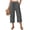 ARS44-Gray, variant on VV AVEORS Capri Pants For Women Wide Leg Summer Capris Pant Palazzo Loose Fit Casual Flowy Cotton Linen Trousers With Pockets Trendy Gray L