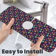 thumbnail image 6 of Sikiie mushroom color Skull Splash Guard for Sink Faucet-1 PC Super Absorbent Fast Drying Mat Sink Gadgets-Splash Guard for Kitchen, Sink Mat, 6 of 7