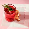 thumbnail image 5 of Jolitee Christmas Decorative Hemstitch Cocktail Napkins, 6"x6" Washable Linen-Like Cloth Napkins, Handmade for Holiday Entertaining & Everyday Use (Gingerbread Girl, Set of 6), 5 of 7