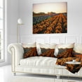 thumbnail image 2 of Designart Beautiful Japanese Flower Farm - Floral Throw Pillow - 16x16, 2 of 4