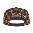 thumbnail image 4 of Gaeub Sunflowers with Skull and Hand Flat Bill Snapback Hats Baseball Caps with Adjustable for Running Workouts and Outdoor Activities, 4 of 9