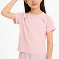 thumbnail image 3 of Hrsba Kids Boys and Girls Summer T Shirt Crew Neck Short Sleeve Mesh Active Fabric Casual Tee Shirt Lightweight Breathable Sports Top for Everyday Wear, 3 of 6