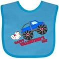 thumbnail image 3 of Inktastic Happy Valentine's Day-monster Truck Boys or Girls Baby Bib, 3 of 4