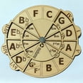 thumbnail image 2 of Herramientas musicales de madera FLhrweasw círculo redondo para notas de guitarra acordes y firma clave Nuevo, 2 of 9
