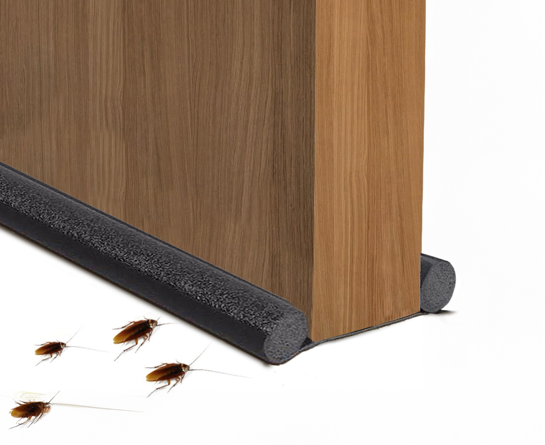 VS Door Draft Stopper Under Door Draft Blocker Insulator Door Sweep Weather Stripping Stopper Strong Adhesive