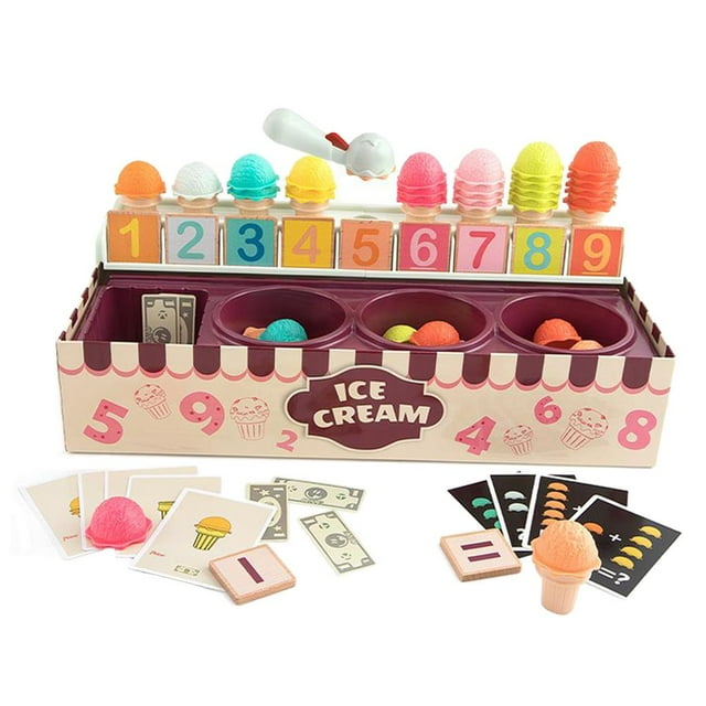 Ice Cream Montessori Preschool Educational Math Toy Game