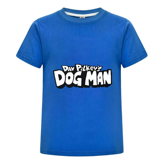 Dog Man Kids T-Shirt – Soft Graphic Tee Cartoon Top for Boys and Girls Who Love Comic Characters