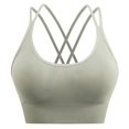 thumbnail image 1 of Sujetador deportivo para mujer Cross Back Tank Top Yoga Sujetador deportivo Sujetador de entrenamiento de secado rápido a prueba de golpes, 1 of 6
