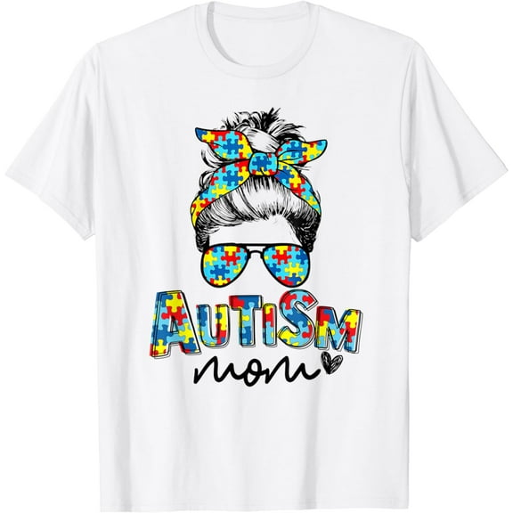 Autism Awareness Tee Shirt Puzzle Autism Mom T-Shirt