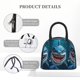 thumbnail image 4 of Disketp Cartoon Cute Shark Bolsa Térmica para Almuerzo, Lonchera con Abertura Amplia y Gran Capacidad, Organizador Reutilizable para Mujeres, Hombres y Adultos, 4 of 6