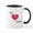 White/Black Inside, variant on CafePress - Ich Liebe Mutti German I Love Mommy Mug - 11 oz Ceramic Mug - Novelty Coffee Tea Cup