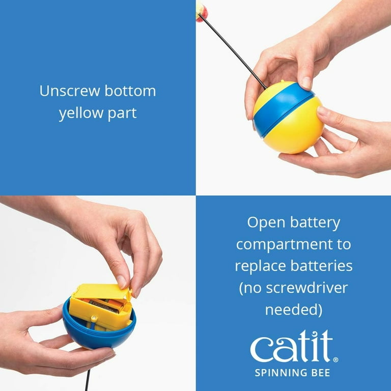 Catit play cheap spinning bee