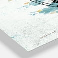 thumbnail image 3 of Designart 'Teal Cherry Blossoms II' Traditional Wall Clock, 3 of 3