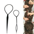thumbnail image 4 of Topsy Tail Hair Tool Hair Pull Through Tool Hair Loop Styling Tool - Ponytail Maker Loop Braiding Hair Supplies, 4 of 6