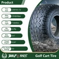 thumbnail image 3 of Set 4 WOLF PACK 23X10.5-12 Golf Cart Tires Non-Directional Tubeless Tire Multi-Terrain Tire with Superior Traction and Mud-Resistant Self-Cleaning Tread Design for Long-Lasting Performance, 3 of 6