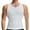 White, variant on Lalamelon 2 Pack Mens Compression Shirt Vest Tummy Control Body Shaper V Neck Tank Top Abdomen Undershirts