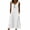 White#women's cotton maxi tunic sundresses, variant on aohooy Summer Dress for Women 2026 Sleeveless Cotton Maxi Tunic Dresses Flowy Swing Casual Vacation Tank Sundress with Pockets Khaki,L