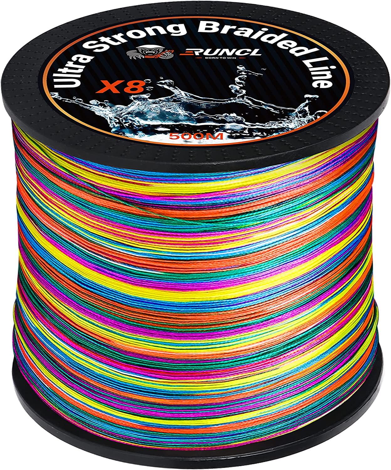 RUNCL Braided Fishing Line, 8 Strand Abrasion Resistant Braided Lines