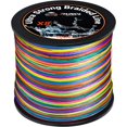 thumbnail image 1 of RUNCL Línea de Pesca Trenzada, Resistente a la abrasión, Estiramiento Cero, Trenza de Pesca de Visibilidad Extra Multicolor 8X para Agua Dulce Salada, 328-1093 Yardas, 12-100 LB, Regalo de Pesca, deco, 1 of 4