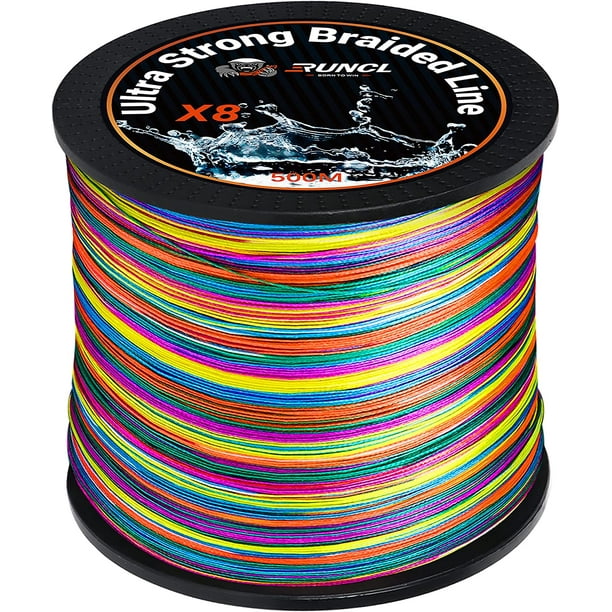 RUNCL Braided Fishing Line, 8 Strand Abrasion Resistant Braided Lines