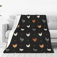 thumbnail image 1 of Balery Funny Chicken Manta de Felpa Suave y Acogedora – Cobija de Franela Aterciopelada para Cama, Lavable y Cálida para Sofá, Mascotas, Transpirable-60"x50", 1 of 7