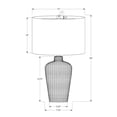 thumbnail image 3 of Lighting - 24"h Table Lamp - Black Ceramic - Black Shade - Contemporary, 3 of 8