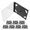 thumbnail image 3 of 8 Pcs Boîtiers en Plastique Dur pour CD pour Amateurs de Films Design Simple Rangement Carré, 3 of 9