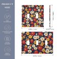 thumbnail image 2 of Yayeee Toggle Light Switch Wall Plate 3-Gang 6.37"x4.48" Decorative Outlet Cover, Red Floral, 2 of 7