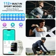 thumbnail image 6 of New Smart Watch Fits for Android and IPhone, 1.85 inch Fitness Tracker, Men Women's Smartwatch with Answer/Make Calls/Message Reminder/112+ Sports Modes, IP68 Waterproof, for Gift White, 6 of 10