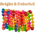 thumbnail image 2 of 12 Pack- Colorful Rainbow Stretchy Rubber Bracelets (8") Great Kids and Small Adults. Perfect for Party Favors, Carnival Prizes, Goodie Bags, Fundraisers, Giveaways, etc., 2 of 4