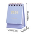 thumbnail image 4 of Standing Flip Small Desktop Calendar,Mini Desk Calendar 2026-2027,Twin-Wire Binding with Stickers for Home Office School, 4 of 4