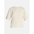 thumbnail image 4 of Lissome Women's Scuba Knit Top and Pants Lounge Set, 2-Piece, Sizes S-4X, 4 of 4