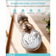 thumbnail image 5 of FURCLAN 4L/135oz Swan Neck Cat Water Fountain Stainless Steel with 3 Filters, 304 Stainless Steel Dog Water Fountain, Ultra-Silent Pet Water Dispenser, Drinking Fountain for Cats & Dogs, 5 of 11