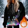 thumbnail image 2 of Enjoytime Christmas Women Sweatshirt Fall Fashion Long Sleeve Pullover Hoodie Loose Casual Winter Clothing 2025 with Pockets Black XL, 2 of 6
